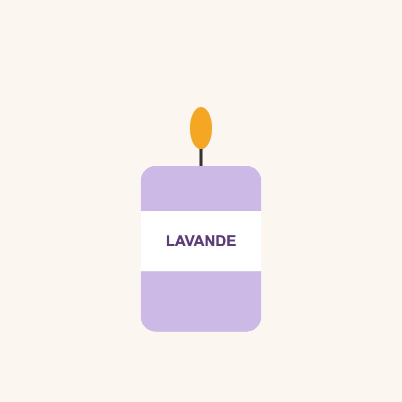 Bougie parfumée Lavande